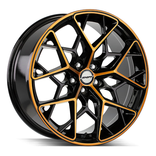 H35051435BMBZ - Shift H35 Piston 20X8.5 5X114.3 35mm Black Machined Bronze - Shift Wheels Canada