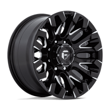 Load image into Gallery viewer, D82818901850 - Fuel Off-Road D828 Quake 18X9 8X180 1mm Gloss Black Milled - Fuel Off-Road Wheels Canada