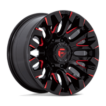 Charger l'image dans la galerie, D82918908250 - Fuel Off-Road D829 Quake 18X9 8X165.1 1mm Gloss Black Milled Red Tint - Fuel Off-Road Wheels Canada