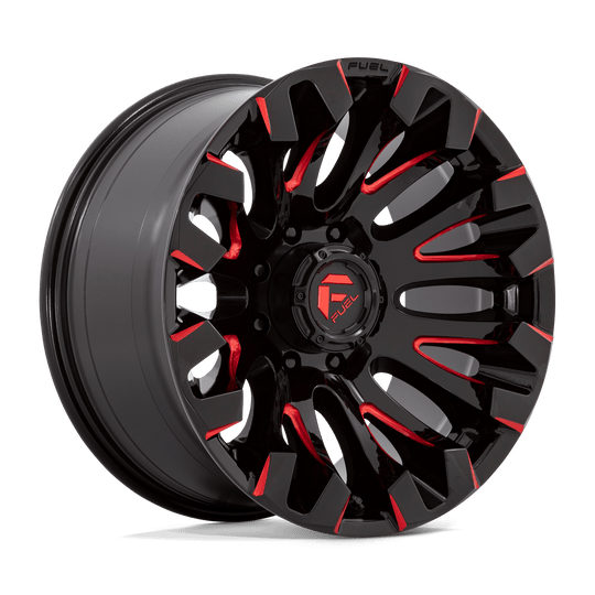 D82920008247 - Fuel Off-Road D829 Quake 20X10 8X165.1 -18 mm Gloss Black Milled Red Tint - Fuel Off-Road Wheels Canada