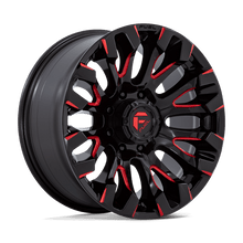 Load image into Gallery viewer, D82920901750 - Fuel Off-Road D829 Quake 20X9 8X170 1mm Gloss Black Milled Red Tint - Fuel Off-Road Wheels Canada