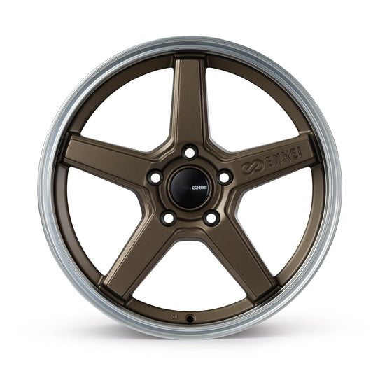 550-980-6545ZP - Enkei Quasar 19X8 5X114.3 45mm Matte Bronze w/Machined Lip - Enkei Wheels Canada