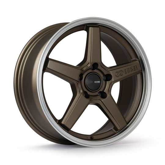 550-980-6545ZP - Enkei Quasar 19X8 5X114.3 45mm Matte Bronze w/Machined Lip - Enkei Wheels Canada