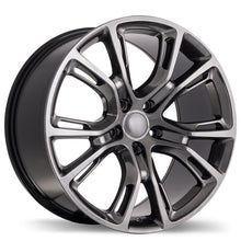 Charger l'image dans la galerie, R148B-1880-73HD+34C715 - Replica R148B 18X8 5X127 34mm Dark Hyper Silver - Krypton Replica Wheels Canada