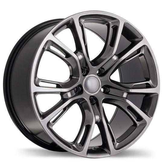 R148B-2000-73HD+50C715 - Replica R148B 20X10 5X127 50mm Dark Hyper Silver - Krypton Replica Wheels Canada