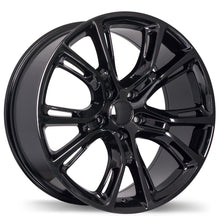 Load image into Gallery viewer, R148B-2000-73BN+50C715 - Replika R148B 20X10 5X127 50mm Gloss Black - Replika Wheels Canada