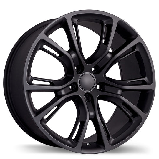R148B-2000-73FN+50C715 - Replica R148B 20X10 5X127 50mm Matte Black - Krypton Replica Wheels Canada