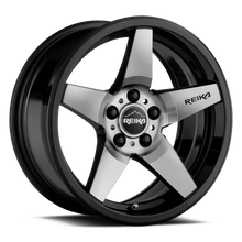 Load image into Gallery viewer, R15770151007F - Reika R15 Seeker 17X7 5X100 15mm Gloss Black Machine Face - Reika Wheels Canada