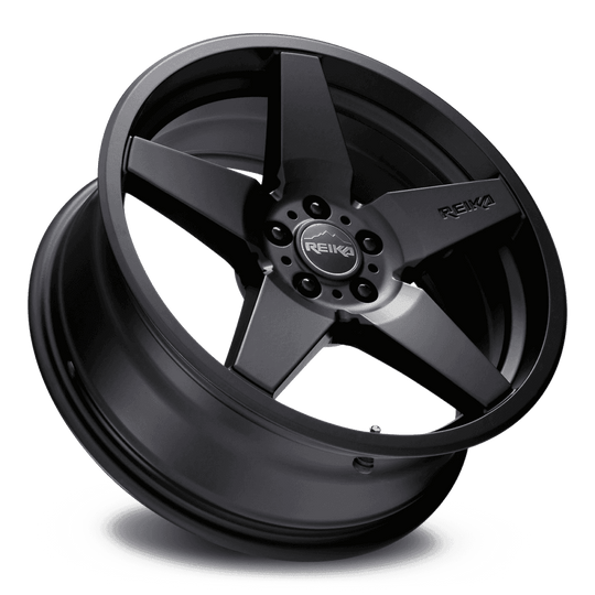 R15780381203F - Reika R15 Seeker 17X8 5X114.3 38mm Satin Black - Reika Wheels Canada
