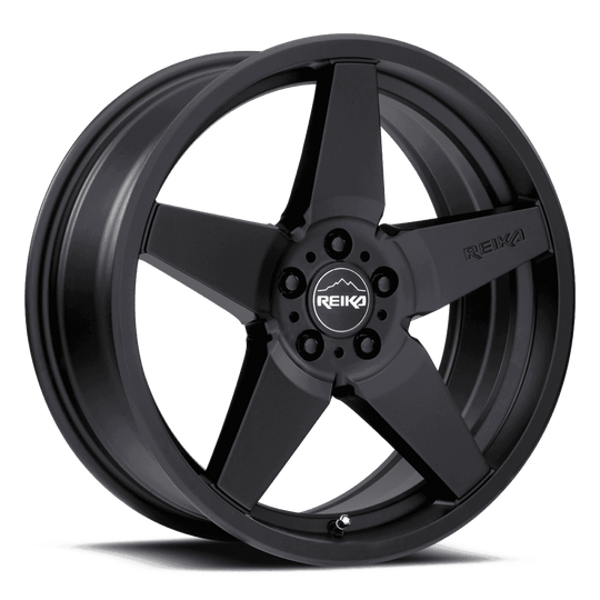 R15570151003F - Reika R15 Seeker 15X7 5X100 15mm Satin Black - Reika Wheels Canada