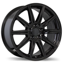 Load image into Gallery viewer, R157-1880-44BN+32R665 - Replica R157 18X8 5X112 32mm Gloss Black - Krypton Replica Wheels Canada