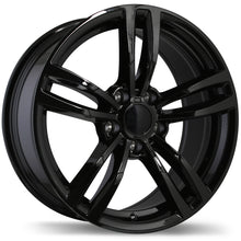 Load image into Gallery viewer, R163A-1780-12BN+35C726 - Replica R163A 17X8 5X120 35mm Gloss Black - Krypton Replica Wheels Canada