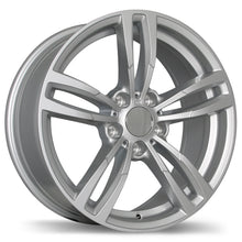 Load image into Gallery viewer, R163A-1880-44SN+25C666 - Replika R163A 18X8 5X112 25mm Gloss Silver - Replika Wheels Canada