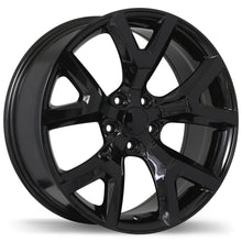 Load image into Gallery viewer, R165A-1775-52BN+31C651 - Replika R165A 17X7.5 5X110 31mm Gloss Black - Replika Wheels Canada
