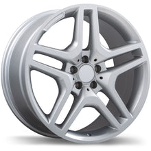 Charger l'image dans la galerie, R173A-2095-44SN+35R665 - Replika R173A 20X9.5 5X112 35mm Gloss Silver - Replika Wheels Canada