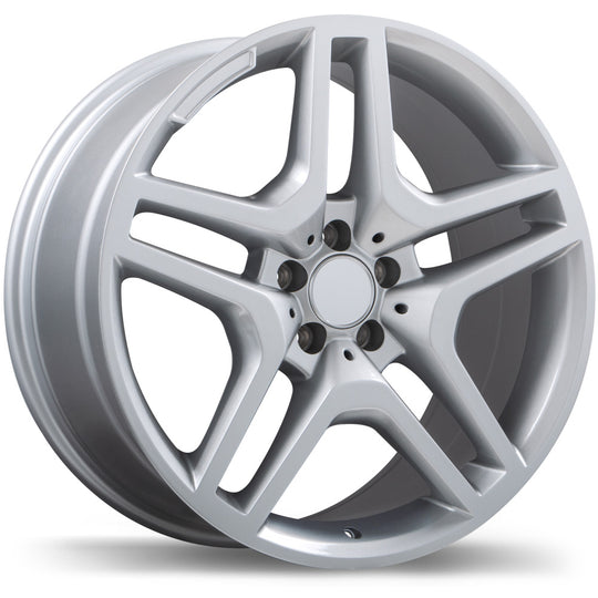 R173A-2095-44SN+45R665 - Replika R173A 20X9.5 5X112 45mm Gloss Silver - Replika Wheels Canada