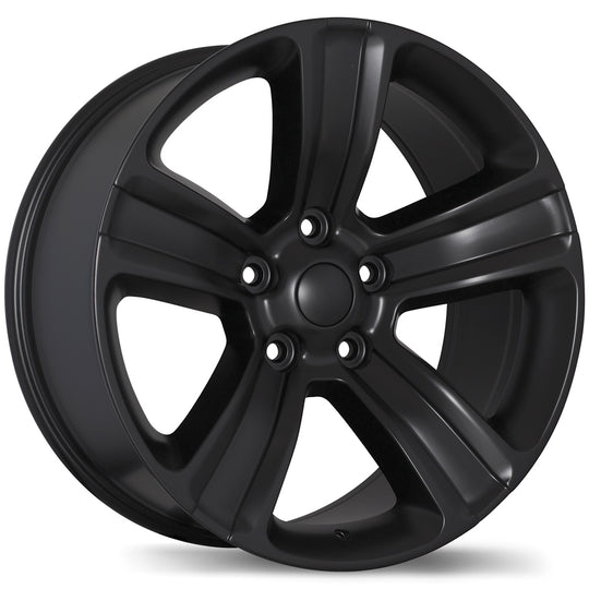 R177A-1780-85FN+10C778 - Replica R177A 17X8 5X139.7 10mm Matte Black - Krypton Replica Wheels Canada