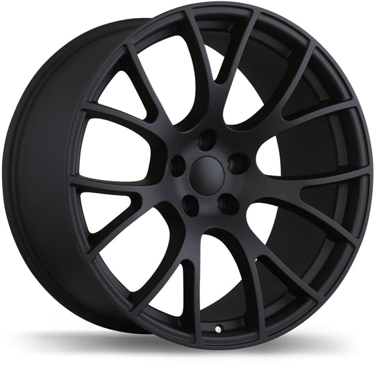 R179A-2095-90FN+18C715 - Replica R179A 20X9.5 5X115 18mm Matte Black - Krypton Replica Wheels Canada