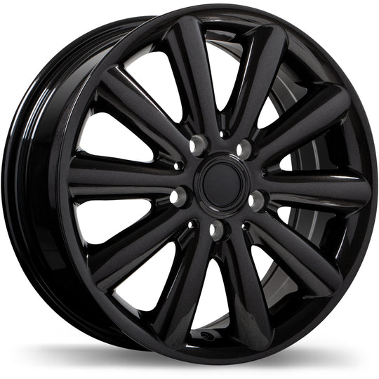 R181-1775-44BE+54C665 - Replica R181 17X7.5 5X112 54mm Titanium Black - Krypton Replica Wheels Canada