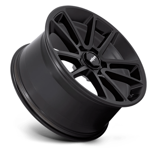R194210544+38 - Rotiform R194 Btl 21X10.5 5X112  38mm Matte Black With Black Cap And Inside Spoke Details - Rotiform Wheels Canada