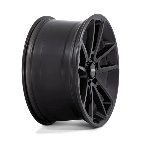 R194210544+38 - Rotiform R194 Btl 21X10.5 5X112  38mm Matte Black With Black Cap And Inside Spoke Details - Rotiform Wheels Canada
