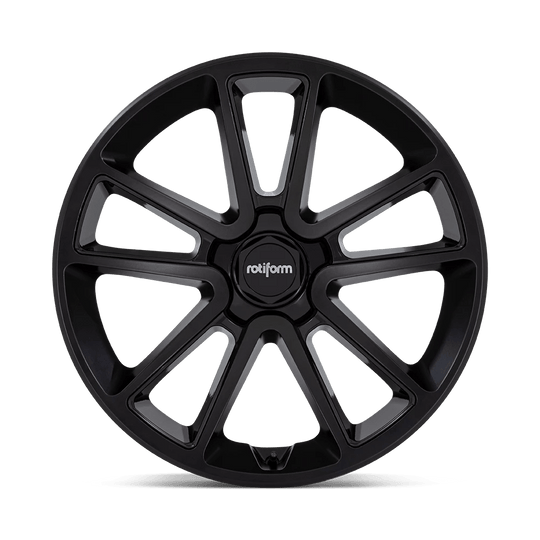 R194210544+38 - Rotiform R194 Btl 21X10.5 5X112  38mm Matte Black With Black Cap And Inside Spoke Details - Rotiform Wheels Canada