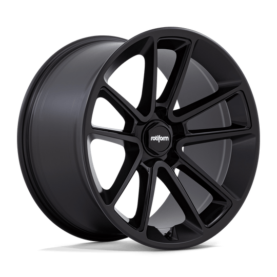 R194210544+30 - Rotiform R194 Btl 21X10.5 5X112  30mm Matte Black With Black Cap And Inside Spoke Details - Rotiform Wheels Canada