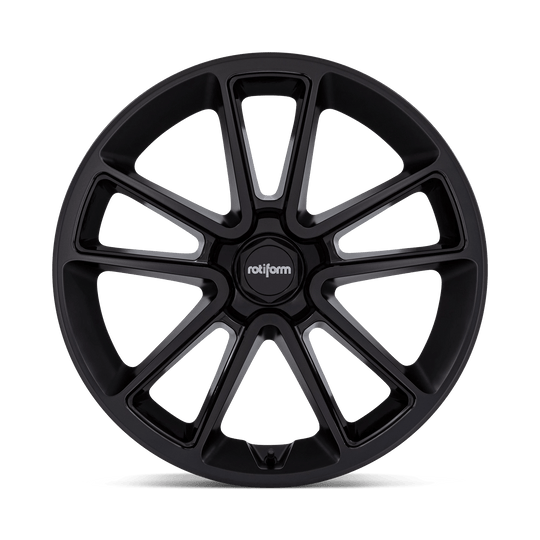R194219544+30F - Rotiform R194 Btl 21X9.5 5X112  30mm Matte Black With Black Cap And Inside Spoke Details - Rotiform Wheels Canada