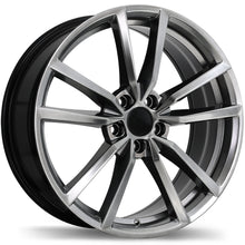 Load image into Gallery viewer, R195-1880-44HD+45R571 - Replika R195 18X8 5X112 45mm Dark Hyper Silver - Replika Wheels Canada