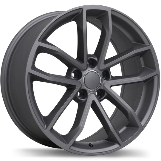 R199-1885-44MM+35R665 - Replika R199 18X8.5 5X112 35mm Matte Gunmetal - Replika Wheels Canada