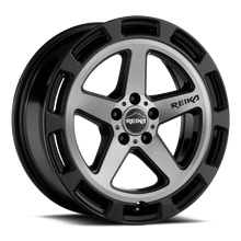 Load image into Gallery viewer, R20570151007F - Reika R20 Teton 15X7 5X100 15mm Black Machined Face - Reika Wheels Canada