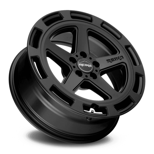 R20780381203F - Reika R20 Teton 17X8 5X114.3 38mm Satin Black - Reika Wheels Canada