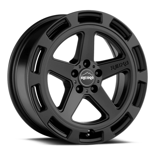 R20780381203F - Reika R20 Teton 17X8 5X114.3 38mm Satin Black - Reika Wheels Canada