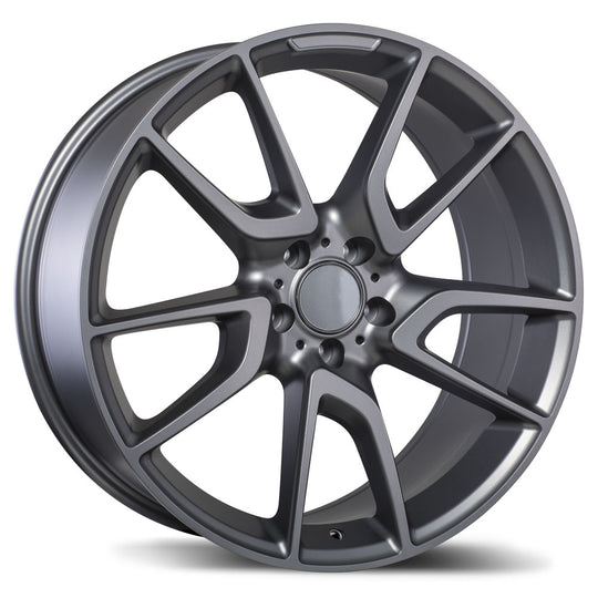 R207-2095-44MM+45R665 - Replika R207 20X9.5 5X112 45mm Matte Gunmetal - Replika Wheels Canada