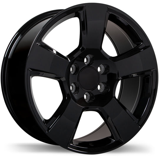 R211-2090-83BN+27C781 - Replika R211 20X9 6X139.7 27mm Gloss Black - Replika Wheels Canada