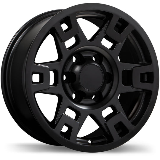 R213-1780-83BT+05F061 - Replica R213 17X8 6X139.7 5mm Satin Black - Krypton Replica Wheels Canada