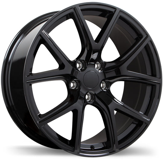 R217A-2000-73BN+50C715 - Replika R217A 20X10 5X127 50mm Gloss Black - Replika Wheels Canada