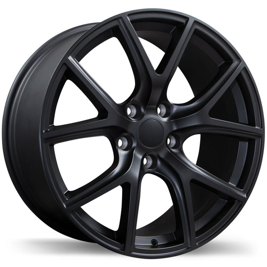 R217A-2090-73BT+34C715 - Replica R217A 20X9 5X127 34mm Satin Black - Krypton Replica Wheels Canada