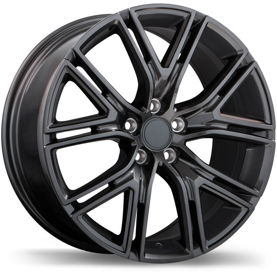 R222-1880-31MN+50C671 - Replika R222 18X8 5X108 50mm Gloss Gunmetal - Replika Wheels Canada