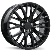 Charger l'image dans la galerie, R224-1875-12BN+35F601 - Replika R224 18X7.5 5X120 ET 35MM Gloss Black - Replika Wheels Canada