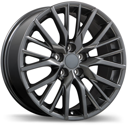 R224-2080-65MN+30R601 - Replica R224 20X8 5X114.3 30mm Gloss Gunmetal - Krypton Replica Wheels Canada