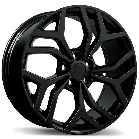R230-2090-12BN+48F726 - Replika R230 20X9 5X120 48mm Gloss Black - Replika Wheels Canada