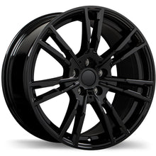 Load image into Gallery viewer, R231-1775-44BN+25C666 - Replika R231 17X7.5 5X112 25mm Gloss Black - Replika Wheels Canada