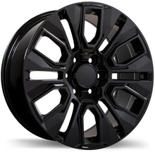 Load image into Gallery viewer, R232-2090-83BN+24C780 - Replika R232 20X9 6X139.7 24mm Gloss Black - Replika Wheels Canada