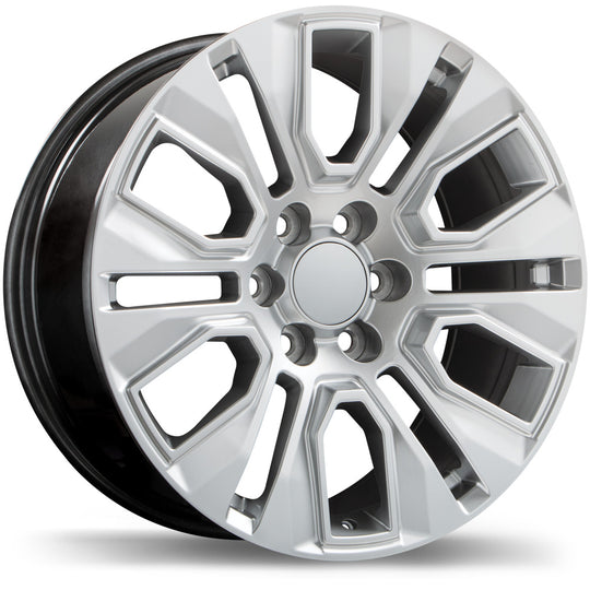 R232-2090-83HN+24C780 - Replica R232 20X9 6X139.7 24mm Hyper Silver - Krypton Replica Wheels Canada