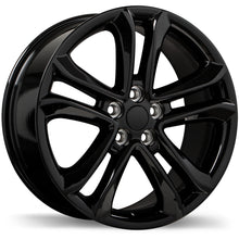 Load image into Gallery viewer, R235-1880-31BN+53C634 - Replika R235 18X8 5X108 52mm Gloss Black - Replika Wheels Canada