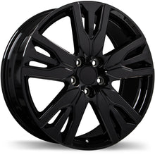Load image into Gallery viewer, R244-2080-12BN+55R641 - Replika R244 20X8 5X120 55mm Gloss Black - Replika Wheels Canada