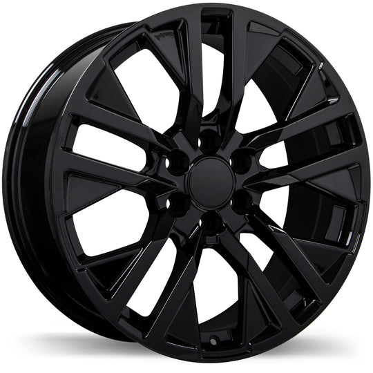 R246-2290-83BN+28C780 - Replika R246 22X9 6X139.7 28mm Gloss Black - Replika Wheels Canada