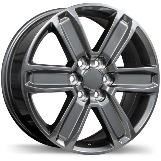 R247A-1875-62MN+50C671 - Replica R247 18X7.5 6X120 50mm Gloss Gunmetal - Krypton Replica Wheels Canada