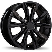 Load image into Gallery viewer, R248-1775-90BN+45C703 - Replika R248 17X7.5 5X115 45mm Gloss Black - Replika Wheels Canada